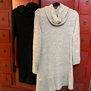 TWO sweater dresses sold as set . Anthropologie and Banana Republic size S